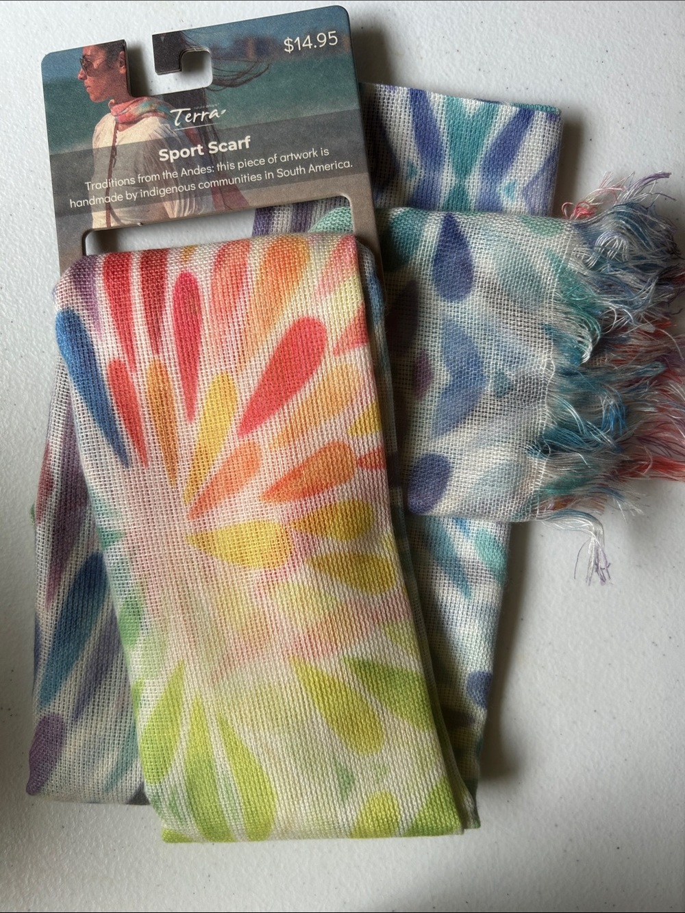 Terra Natural Designs Handmade Sport Scarf NWT
